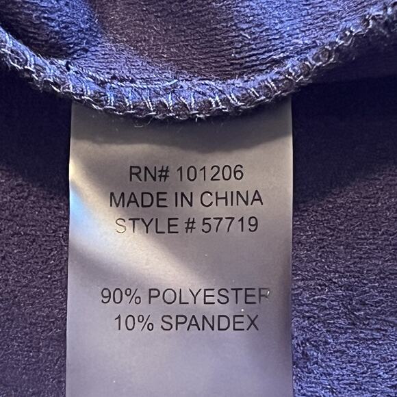 Soft Surroundings Blue Velvet Kimono Long Open Cardigan Holiday Size 3X Draped - Picture 8 of 10